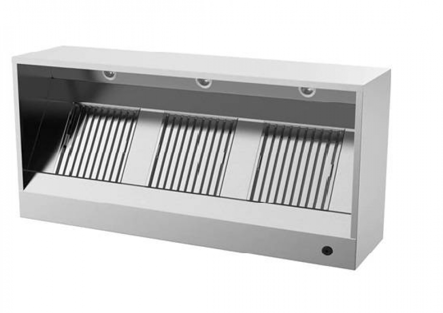 Afzuigkap Box Model 950mm RVS LED 5 Labyrinthfilter
