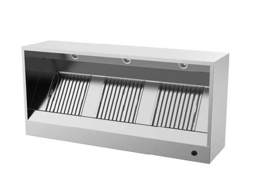 Dunstabzugshaube Box Modell 950mm Edelstahl LED Labyrinthfilter