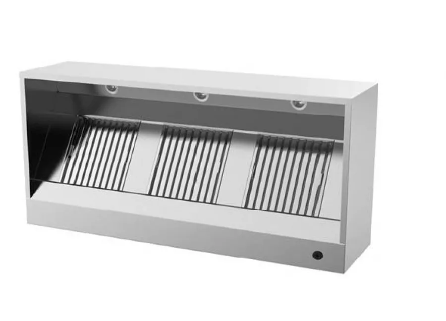 Dunstabzugshaube Box Modell 950mm Edelstahl LED Labyrinthfilter