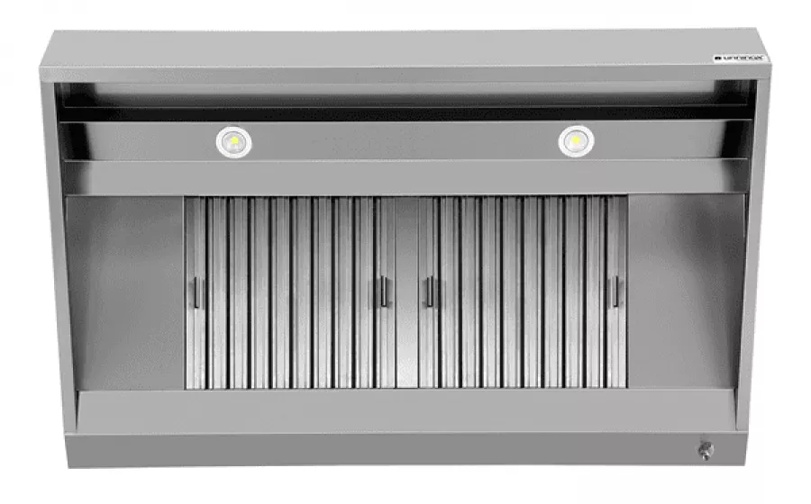 Dunstabzugshaube B3600xD950xH400 wandmontiert Großküche robust