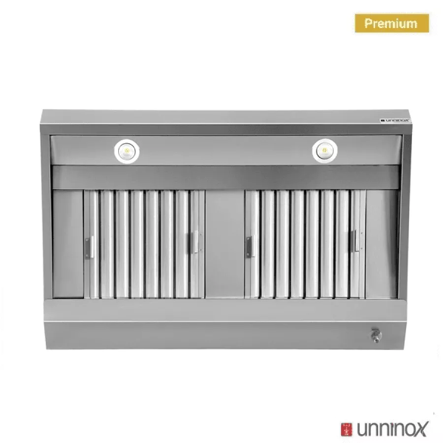 Dunstabzugshaube B2200xD700xH400 wandmontiert 2200 mm Gastronomie