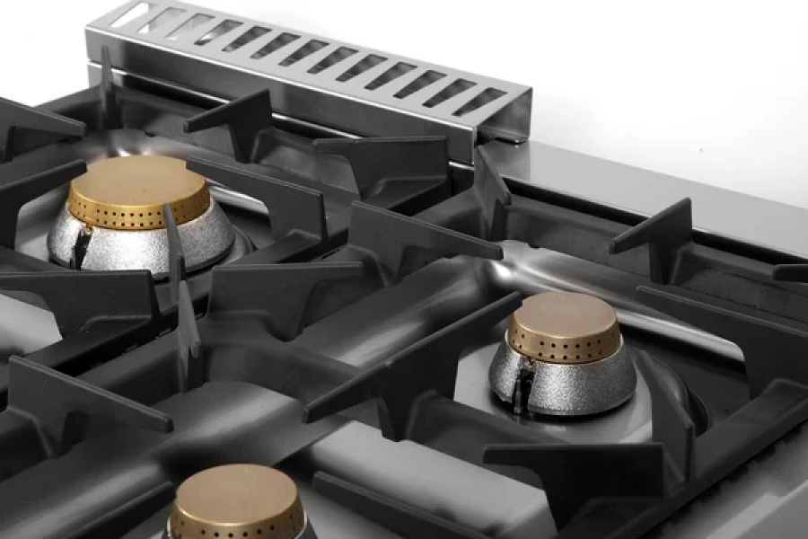 Gasherd mit Gasofen 700 – 4 Brenner, Gusseisenrost