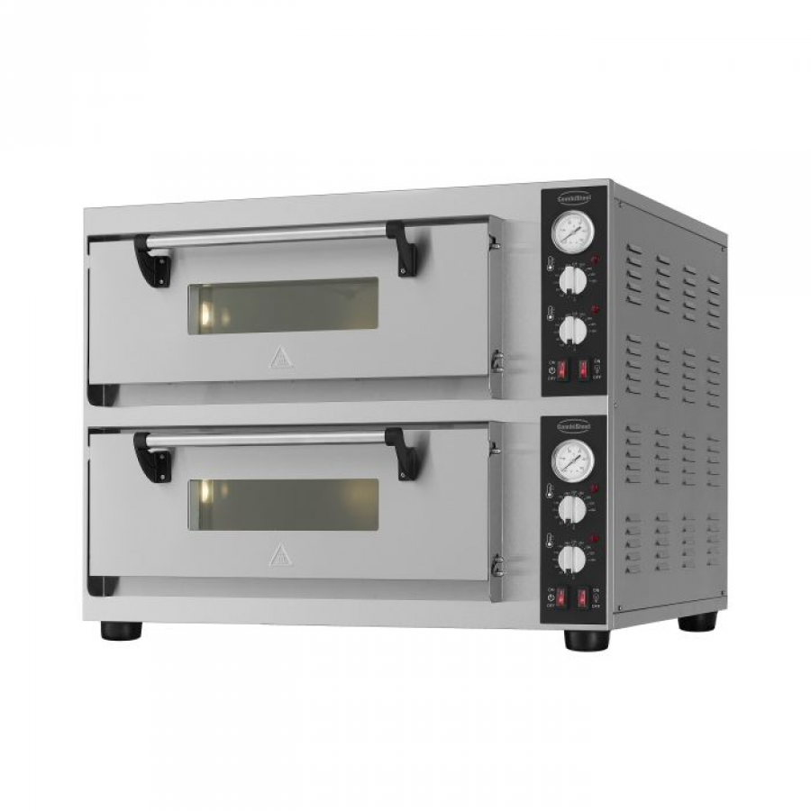Doppelter Elektrischer Pizzaofen 2x4 – 8,4 kW Profi Gastro Ofen