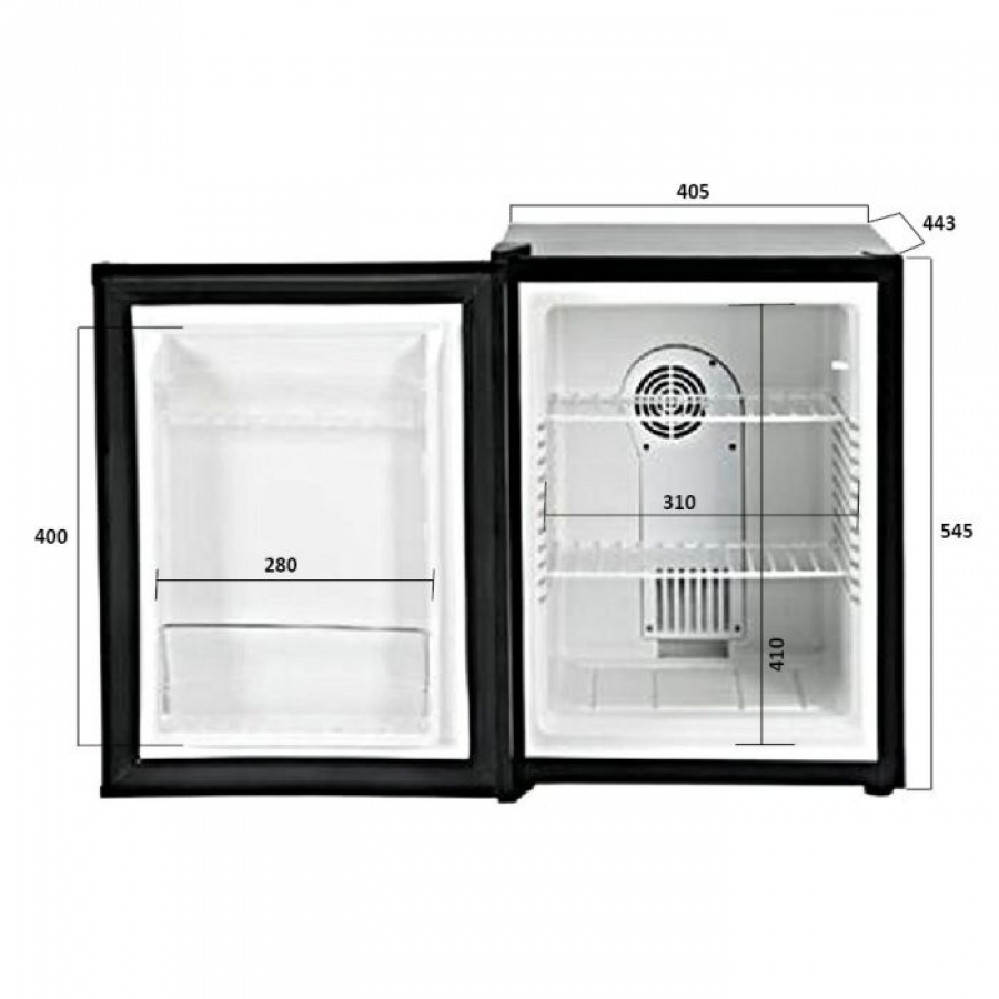 Minibar 40L Peltier Kühlung | 405x443x545 mm