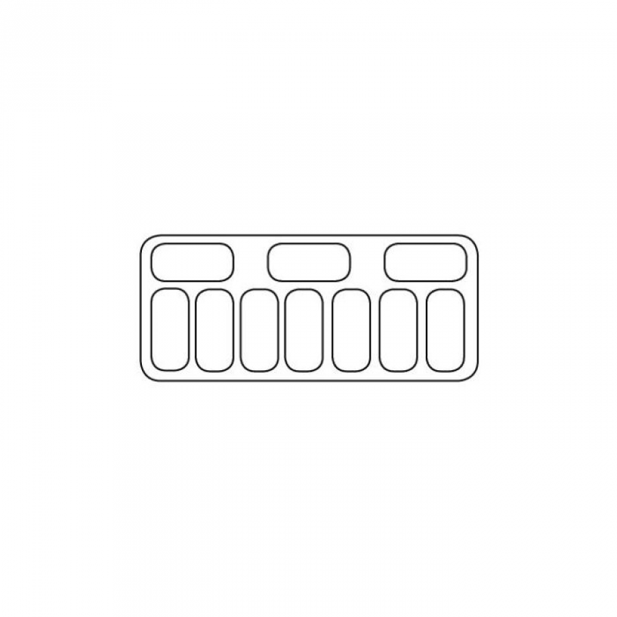Speiseisvitrine Tenerife Weiß 10x5 Liter 454 Liter 1439x727x1229 mm
