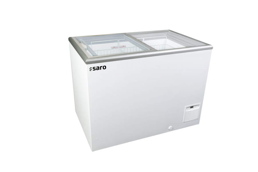 SARO Tiefkühltruhe NOVA 35-2BC100A – Glas-Schiebedeckel, 331/267 Liter