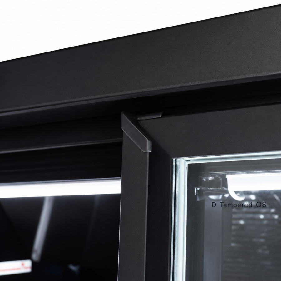 Tiefkühlschrank 3 Glastüren Schwarz 1450 L – JDE-1530F BL