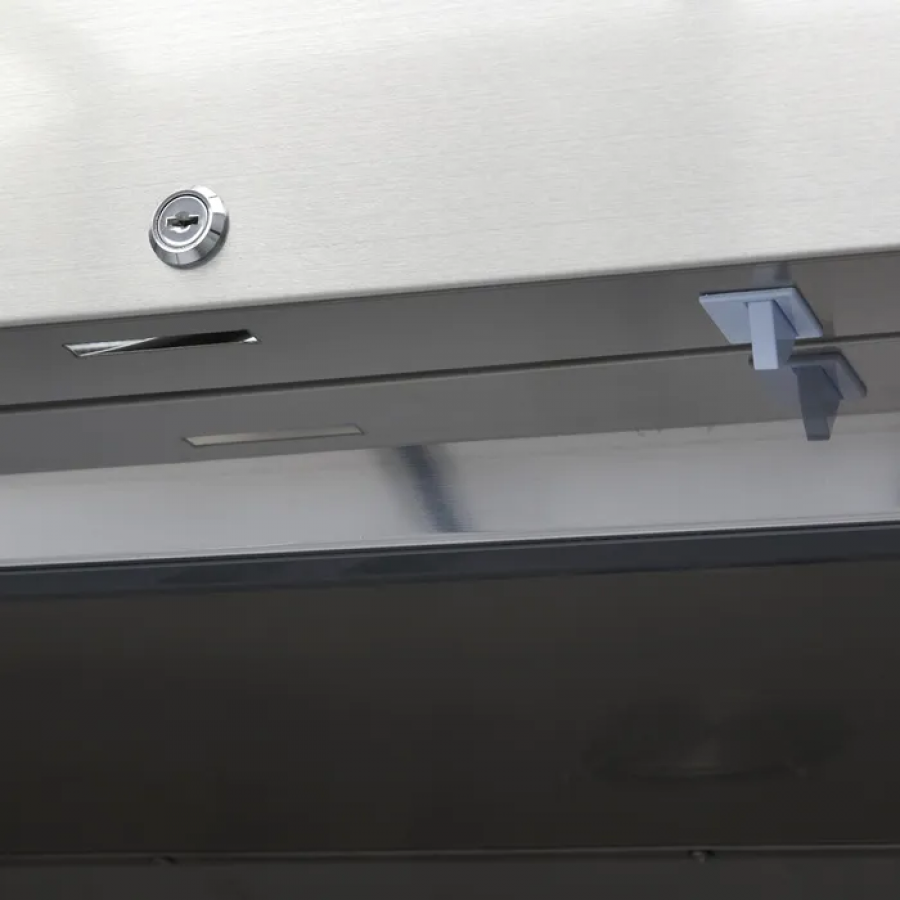 Gastro Gefrierschrank 1200 Liter mit Glastür aus Edelstahl