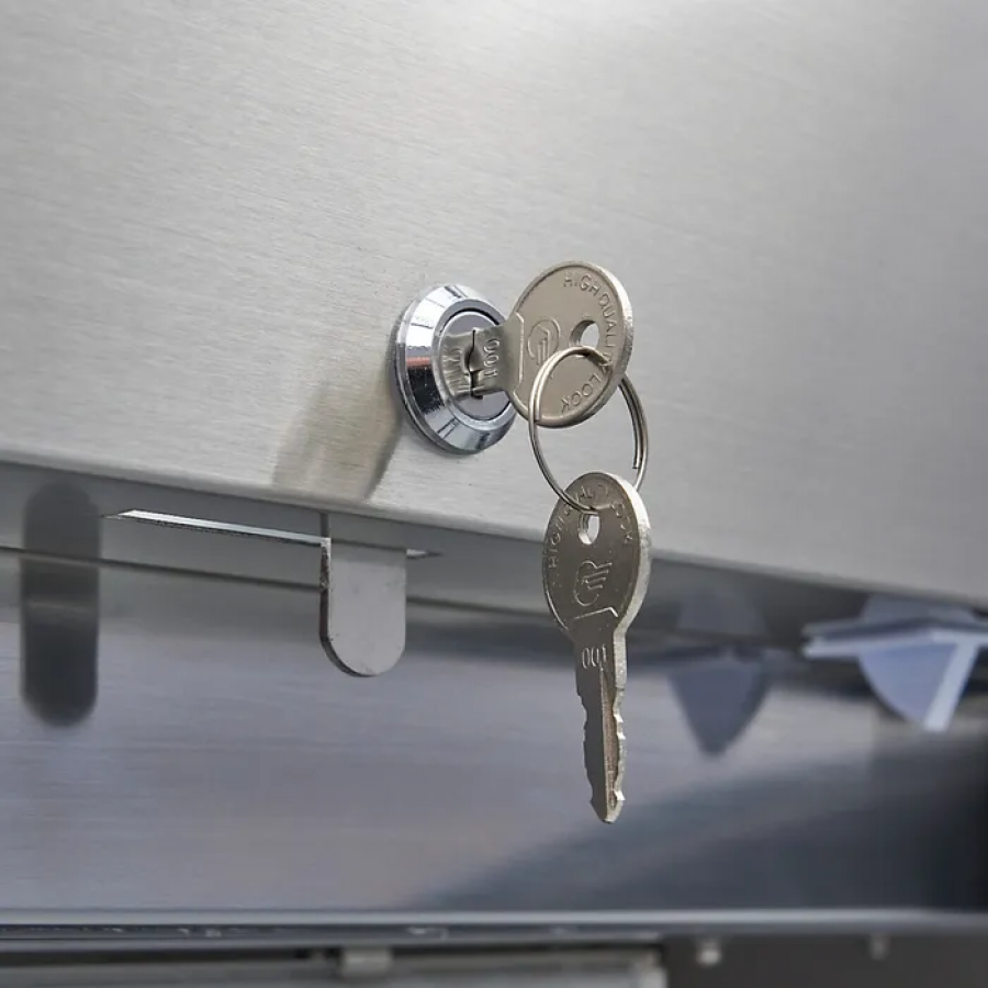 Gastro Gefrierschrank 700 Liter mit Glastür aus Edelstahl