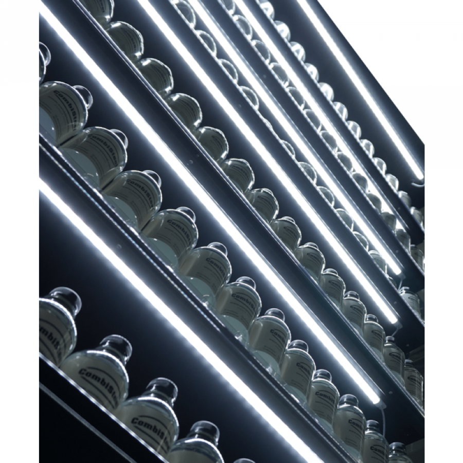Wandkühlung MARCO 1.9 Glastür LED Schwarz 1939 Liter 1935x740x2010 mm