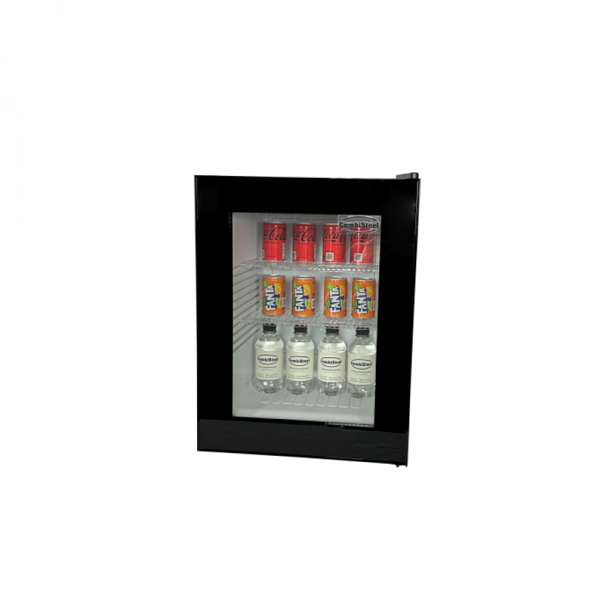 Minibar 40L mit Glastür und Peltier-Kühlung