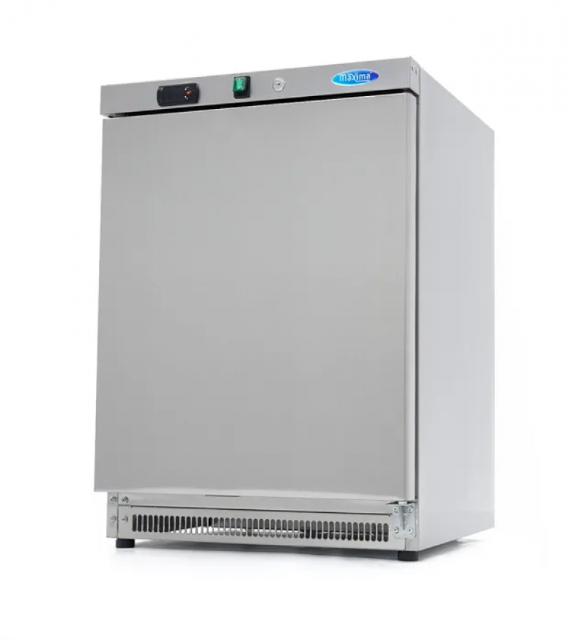 Gastro Kühlschrank 200L aus Edelstahl mit 3 Rosten