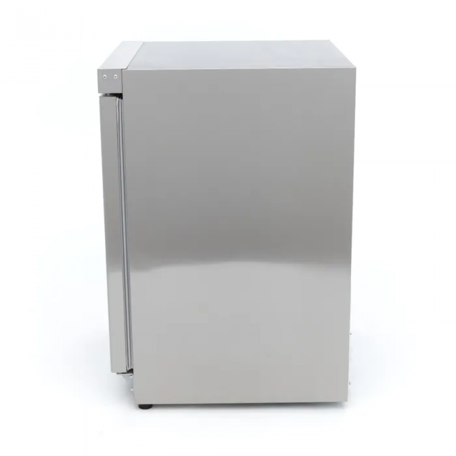 Gastro Kühlschrank 200L aus Edelstahl mit 3 Rosten