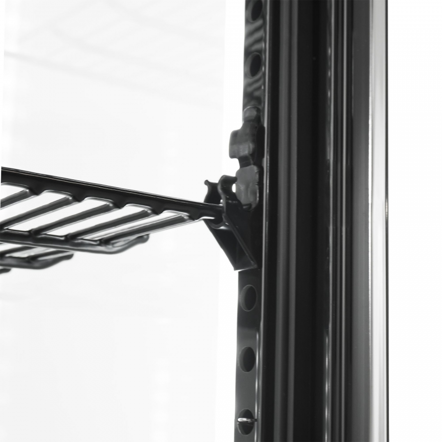 Kühlvitrine 68 L Schwarz | COMBISTEEL Tischgerät mit Umluft