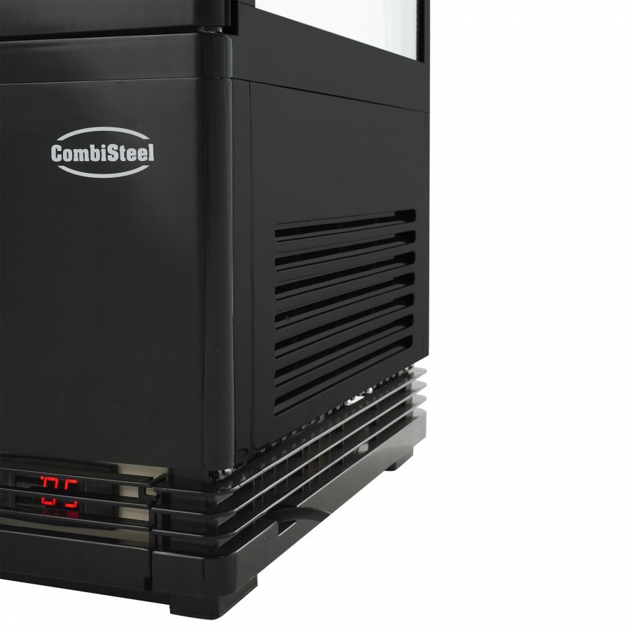 Kühlvitrine 68 L Schwarz | COMBISTEEL Tischgerät mit Umluft