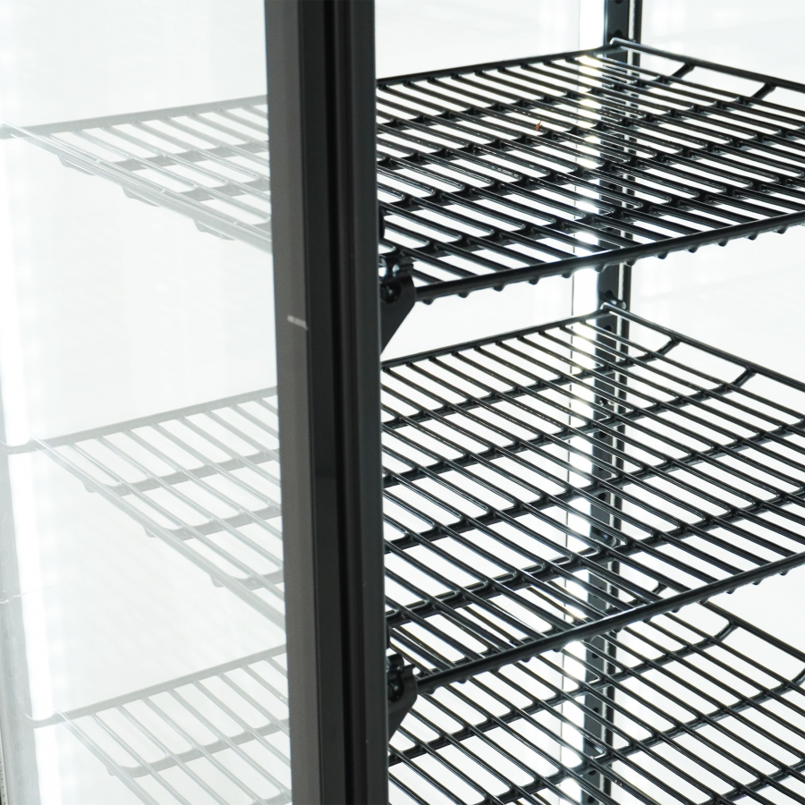 Kühlvitrine 98 L Schwarz | COMBISTEEL Tischgerät mit Lüfter