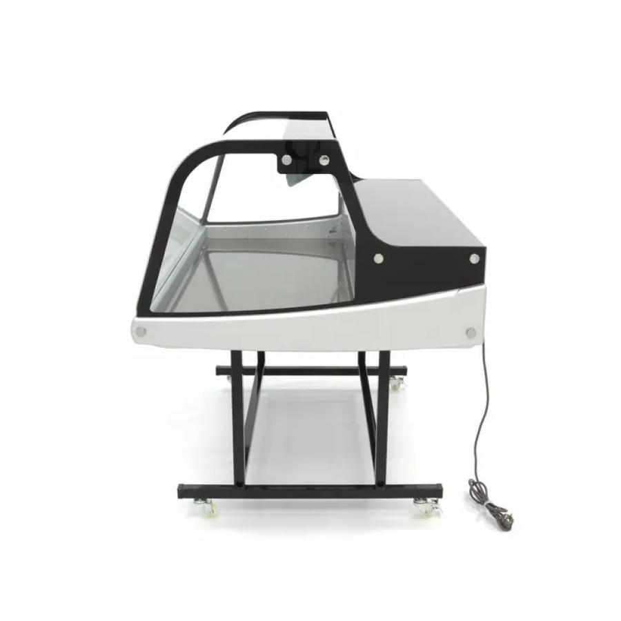Gastro Kühlvitrine 255 l mit Ständer und LED-Beleuchtung