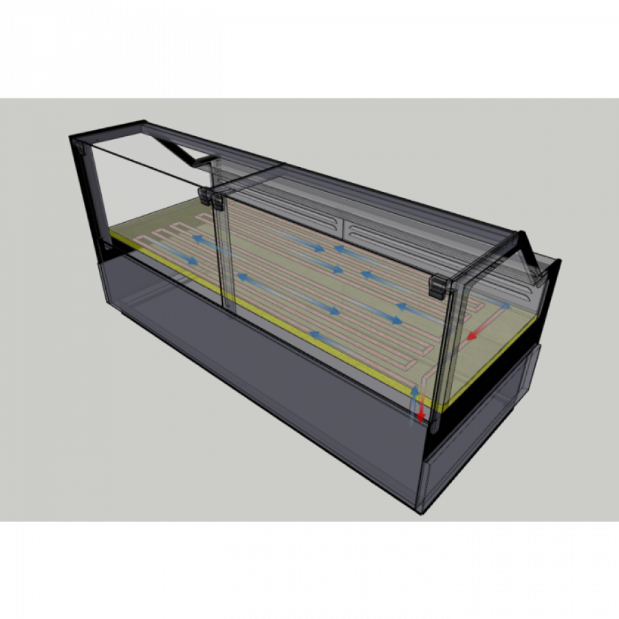Kühl Fleischvitrine RICK 3.0 mit Plattenkühlung 1199 l