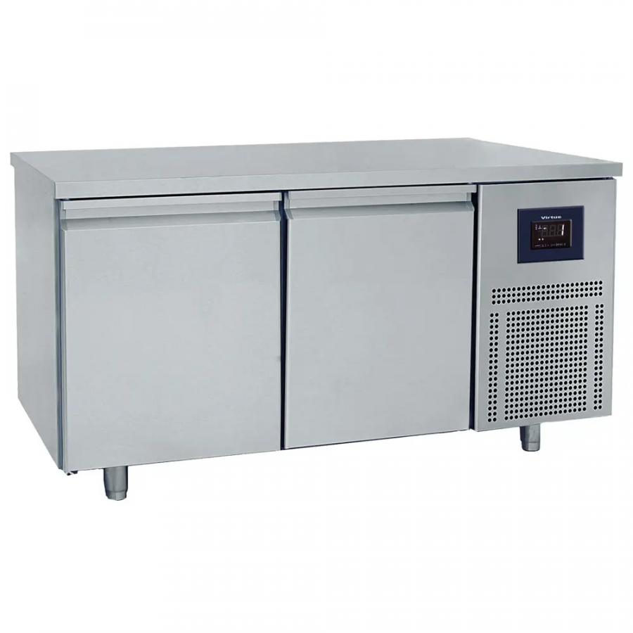 Bäckereikühltisch 2-türig 600x400 mm Edelstahlarbeitsplatte 2-8°C WiFi - Gastrohot