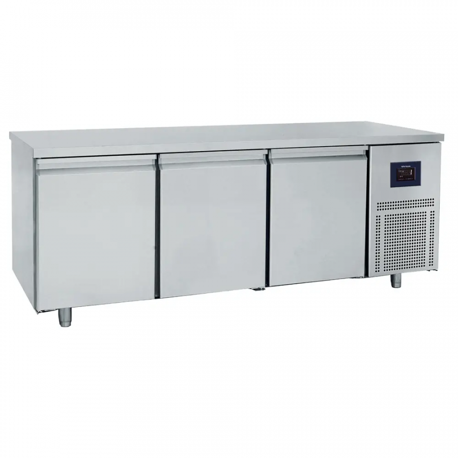 Bäckereikühltisch 3-türig 600x400 mm Edelstahlarbeitsplatte 2-8 °C WiFi - Kühlgerät für Bäckereien und Konditoreien