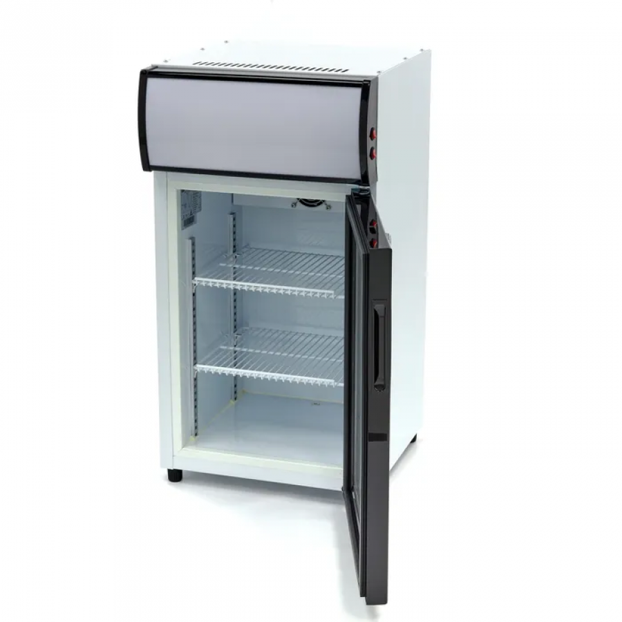Getränkekühlschrank Glastür 50 Liter Weiß 46x42,6x80,5 cm