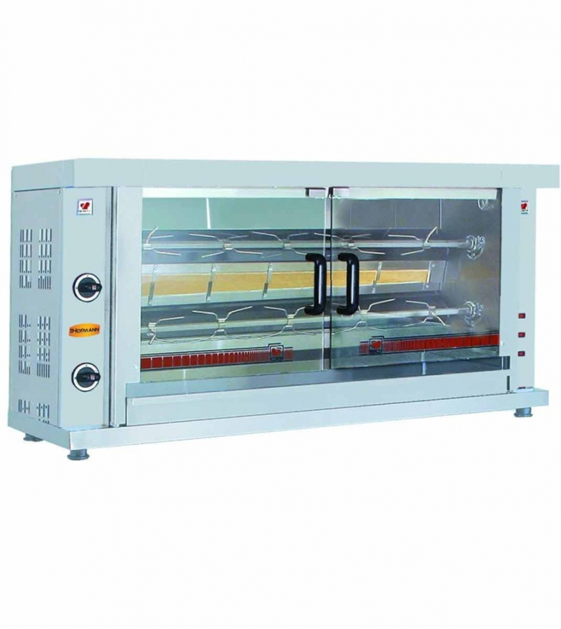 Hähnchengrill Gas 2 Spießen | B1320xT460xH680 mm Hähnchengrill Gas 2 Spießen | B1320xT460xH680 mm