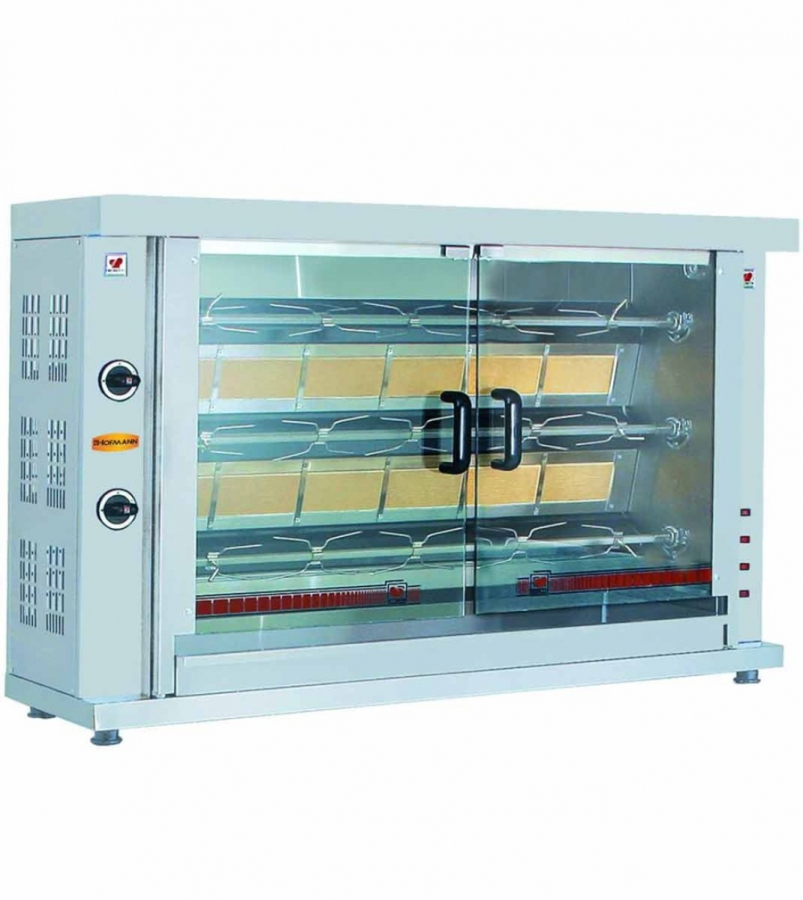 Hähnchengrill Gas 3 Spießen | B1320xT460xH880 mm Hähnchengrill Gas 3 Spießen | B1320xT460xH880 mm