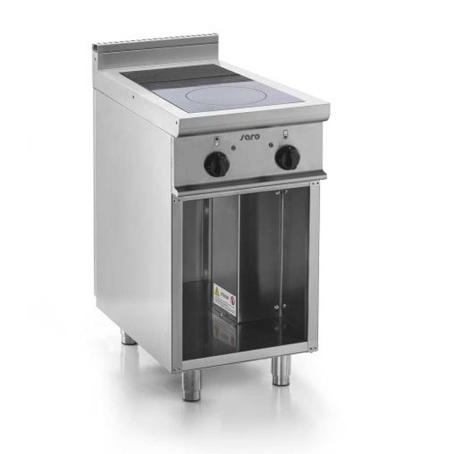Inductiekookplaat met open onderbouw | 2 kookzones 2 x 3,5 kW