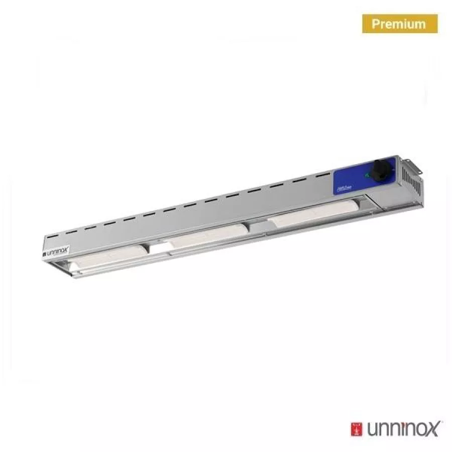 Keramik-Deckenwärmer 1000mm Edelstahl 3x250W