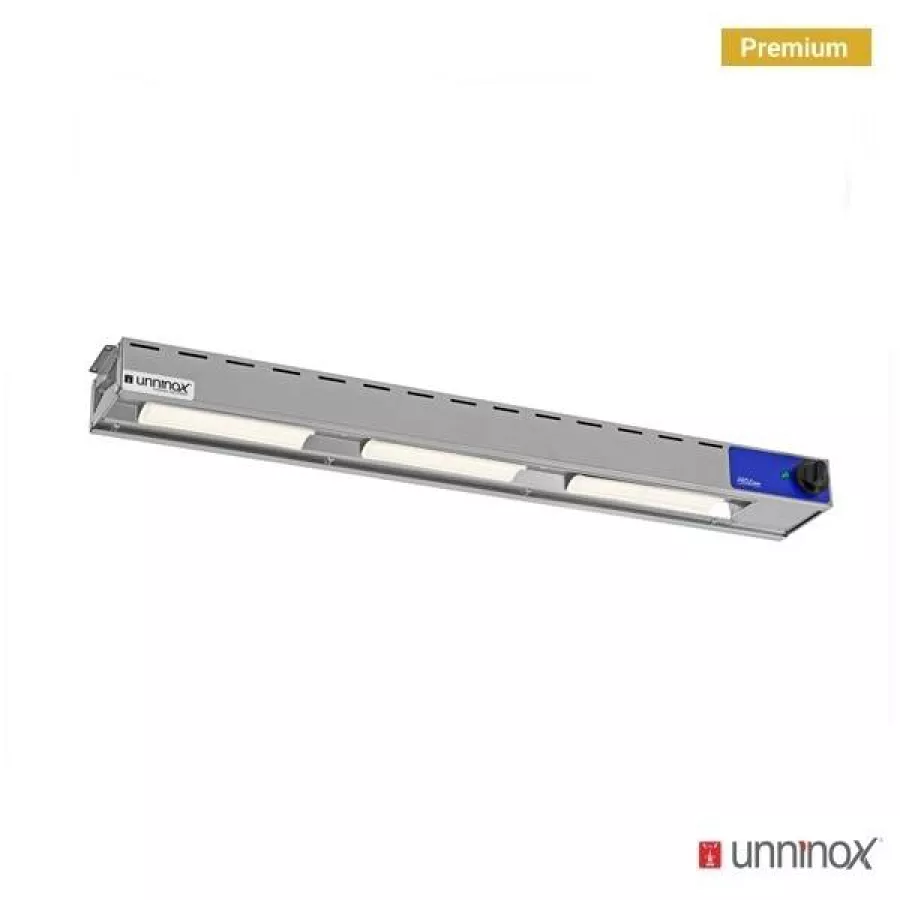 Keramik-Deckenwärmer 1200mm Edelstahl 3x250W