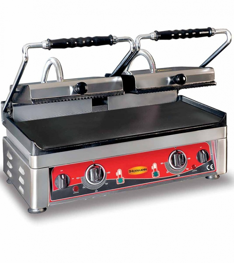 Elektro-Kontaktgrill, oben gerillt unten glatt, B560xT440xH300 mm Elektro-Kontaktgrill, oben gerillt unten glatt, B560xT440xH300 mm