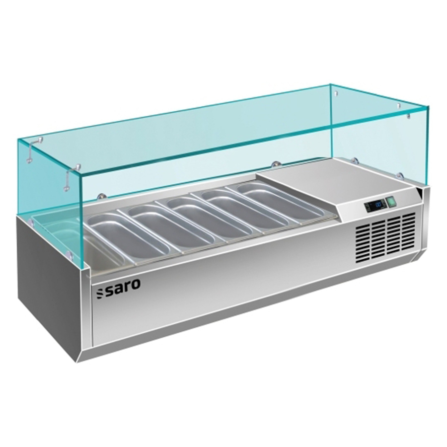 Kühlaufsatz 6 x 1/3 GN | B 1400 x L 395 x H 435 mm