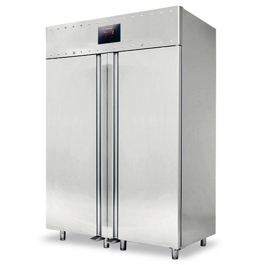 Koelkast 1400 liter van roestvrij staal GN 2/1, 2-8°C, 85 mm isolatie, WiFi - Gastrokast met grote capaciteit en moderne technologie