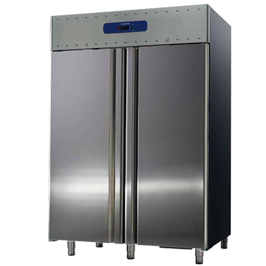 Kühlschrank 1400 Liter aus Edelstahl | GN 2/1 | -2°/+8°C | 85 mm Isolierung
