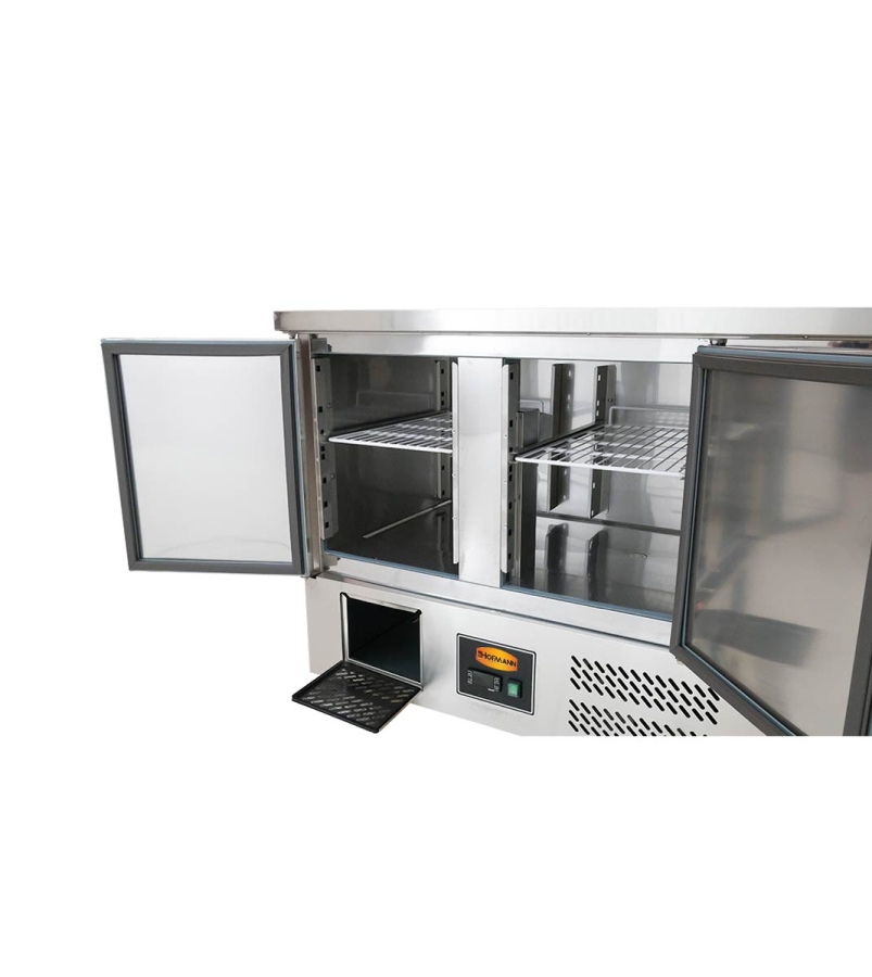 Kühltisch mit 3 Türen | B1365 x T700 x H870 mm Kühltisch mit 3 Türen | B1365 x T700 x H870 mm