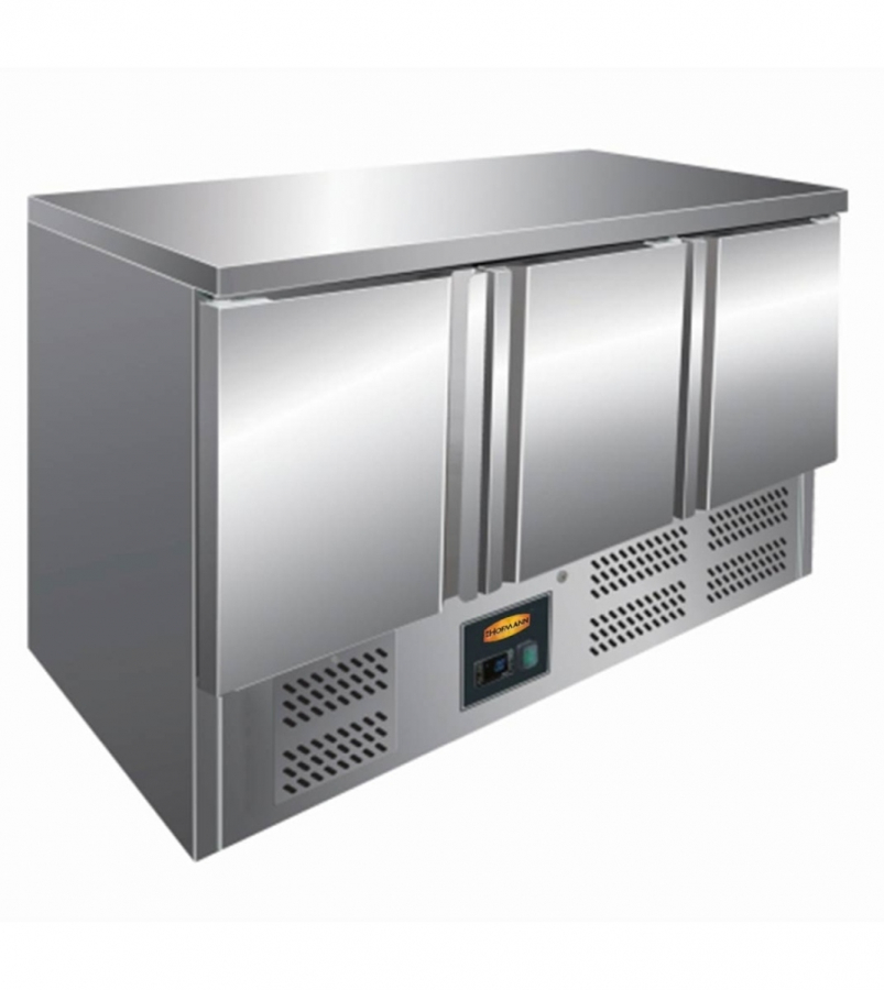 Kühltisch mit 3 Türen | B1365 x T700 x H870 mm Kühltisch mit 3 Türen | B1365 x T700 x H870 mm