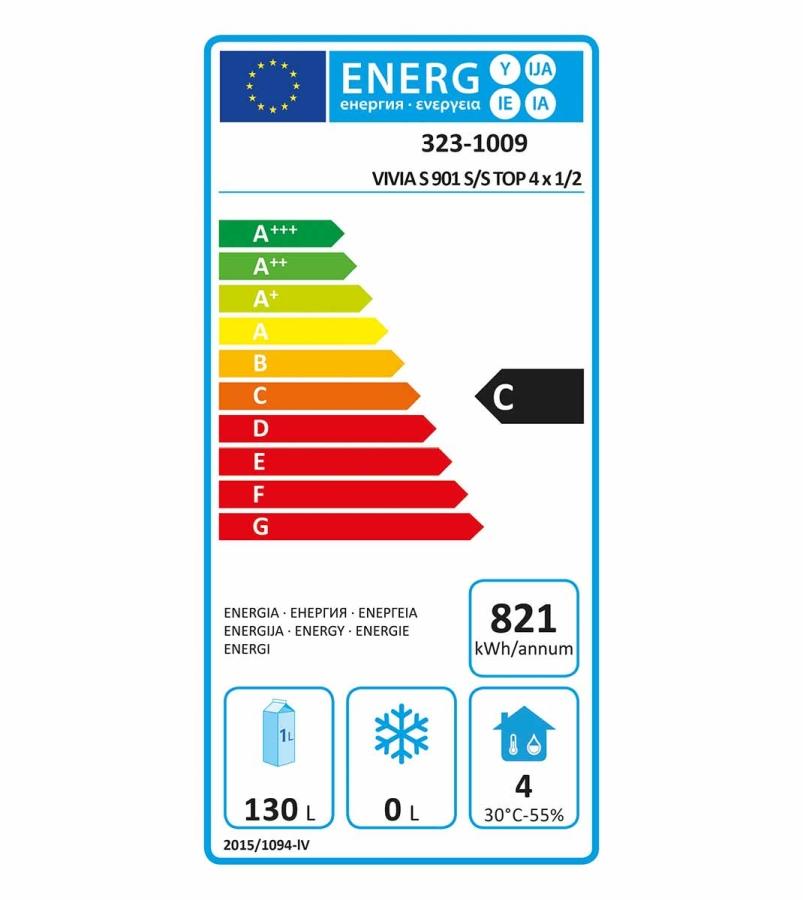 Kühltisch mit 4 Schubladen Energie c Kühltisch mit 4 Schubladen Energie c
