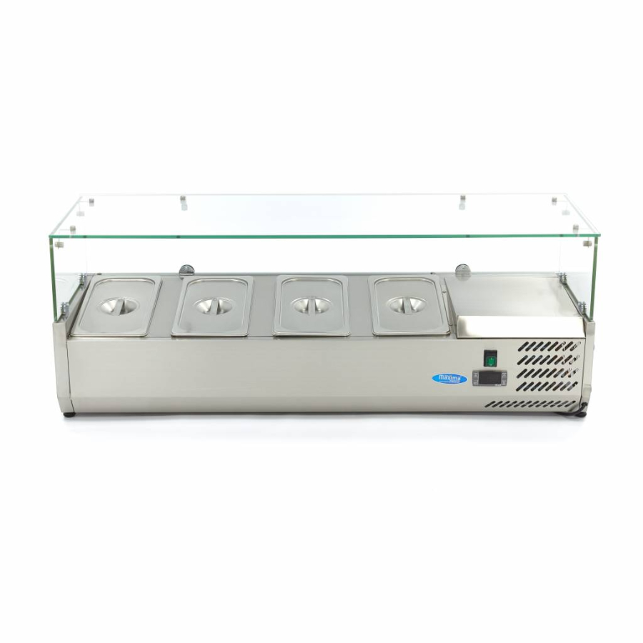 Opbouwkoelvitrine - 120 cm - Past 4 x 1/3 GN