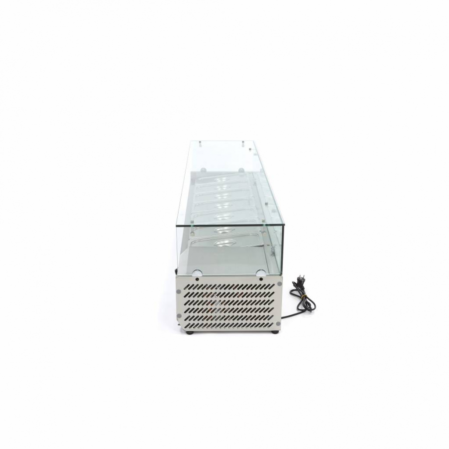 Opbouwkoelvitrine - 160 cm - Geschikt voor 7 x 1/3 GN
