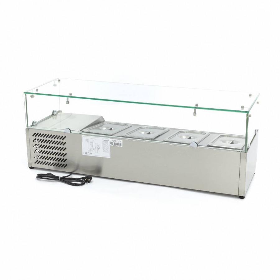 Opbouwkoelvitrine - 120 cm - Past 4 x 1/3 GN