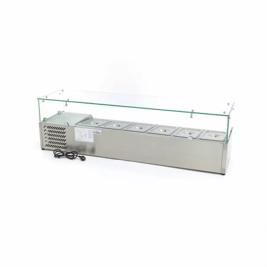 Aufsatzkühlvitrine -Vorbereitung - 150 cm - passt 6 x 1/3 GN