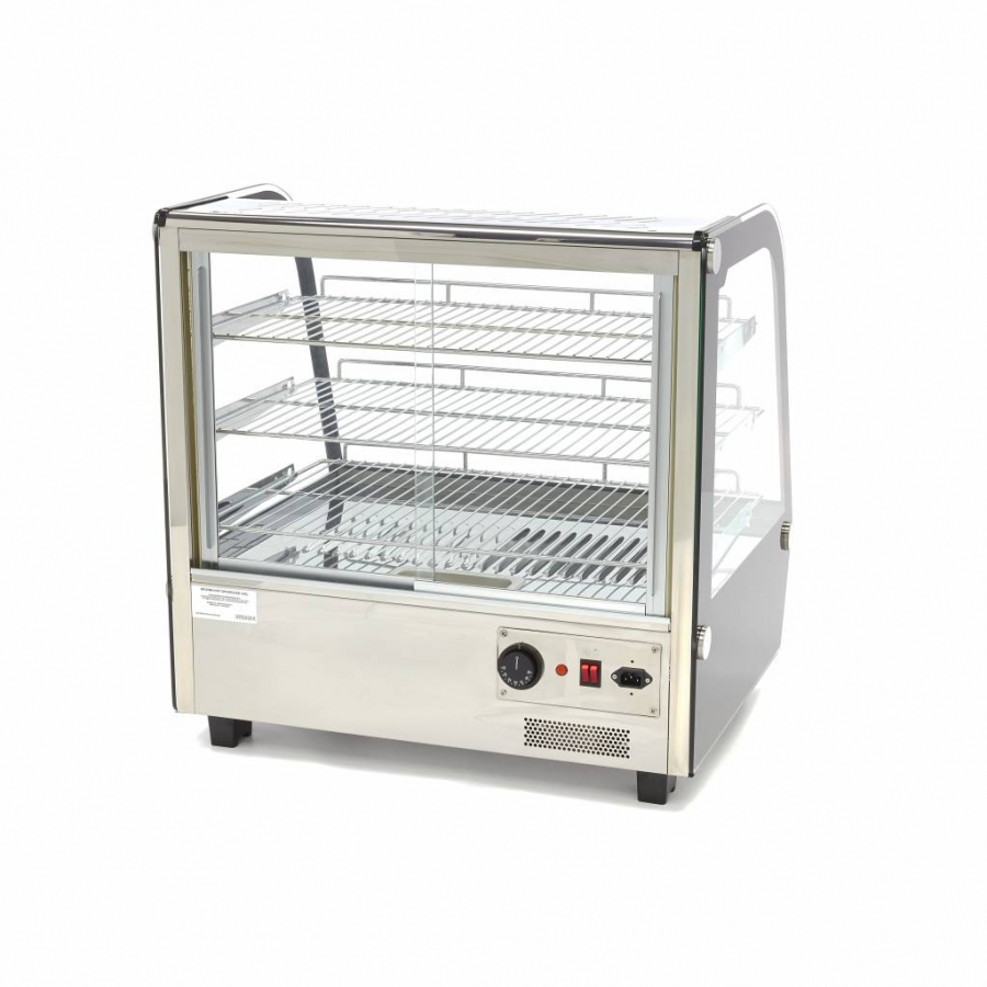 Wärmevitrine - 120 l - 67,8 cm - 3 Regale