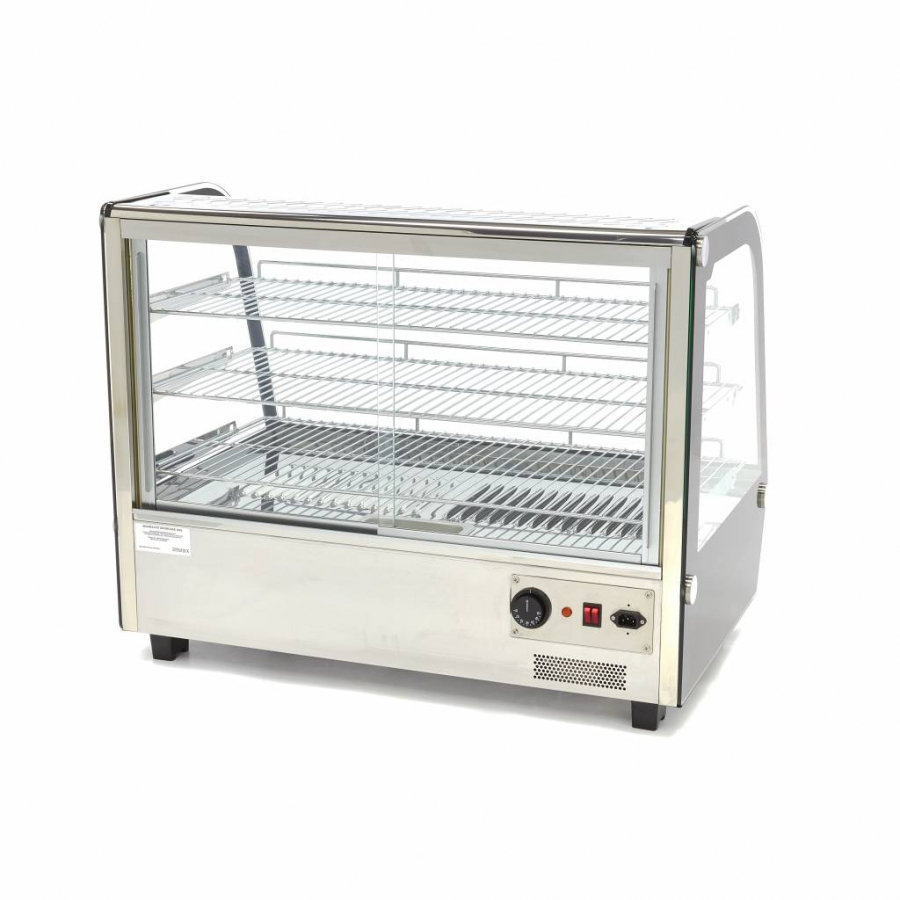Warmtevitrine - 160 l - 85,6 cm - 3 planken