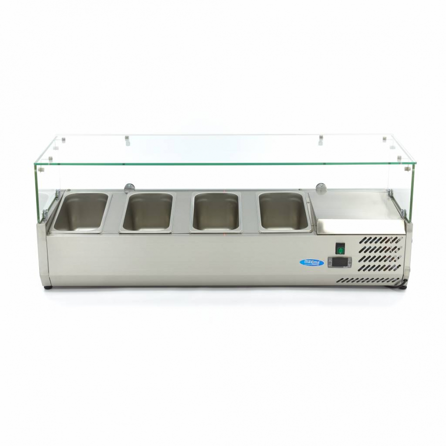 Opbouwkoelvitrine - 120 cm - Past 4 x 1/3 GN