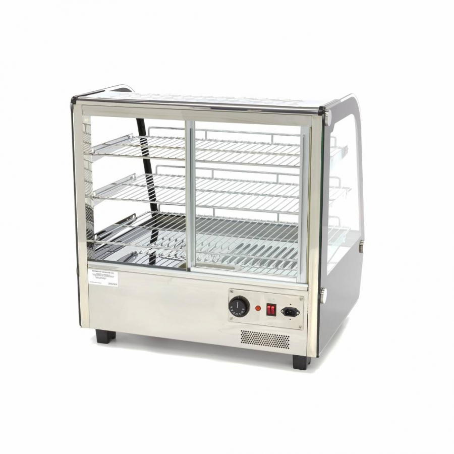 Wärmevitrine - 120 l - 67,8 cm - 3 Regale