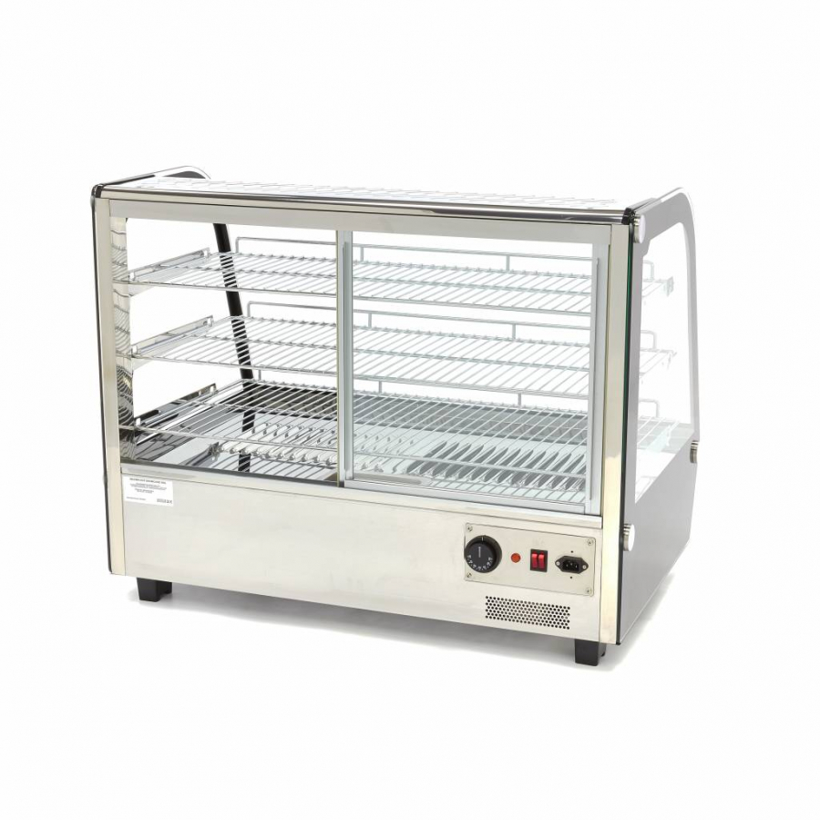 Warmtevitrine - 160 l - 85,6 cm - 3 planken