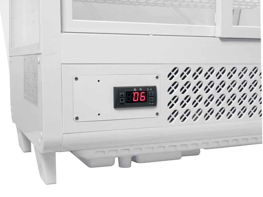 SARO koelvitrine KATRIN 100 L Wit | LED en circulatieventilator