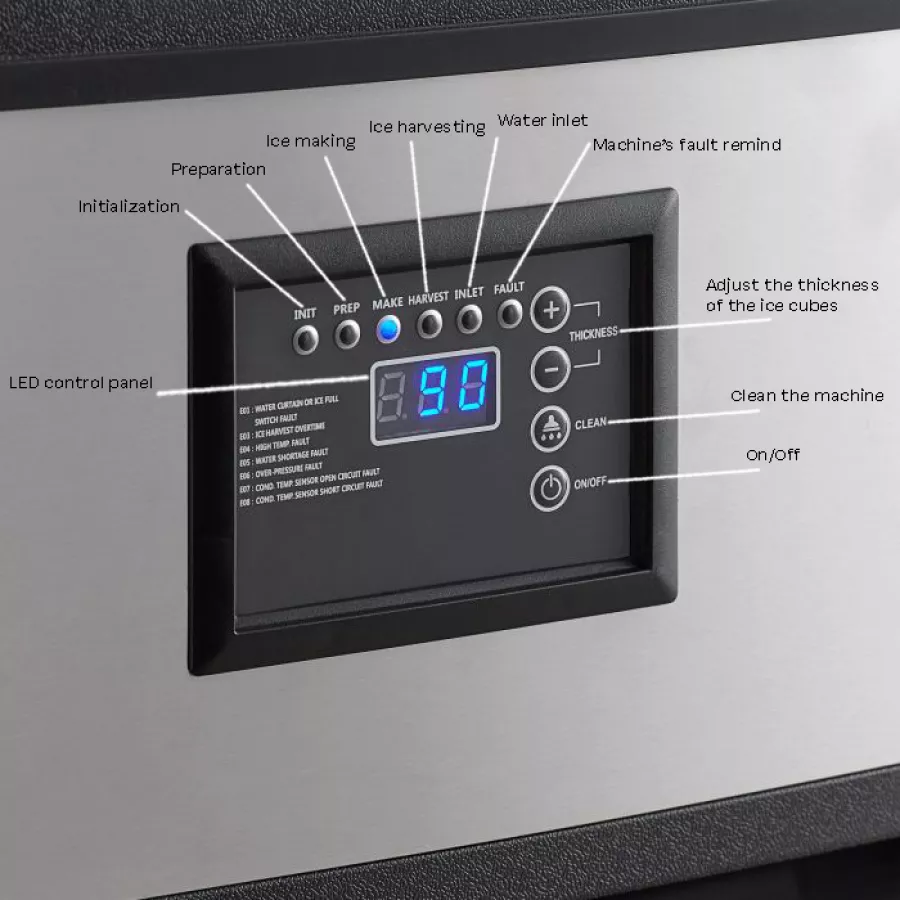 73 kg/24 h Eiswürfelmaschine – Profi-Eisversorgung 73 kg/24 h Eiswürfelmaschine – Profi-Eisversorgung