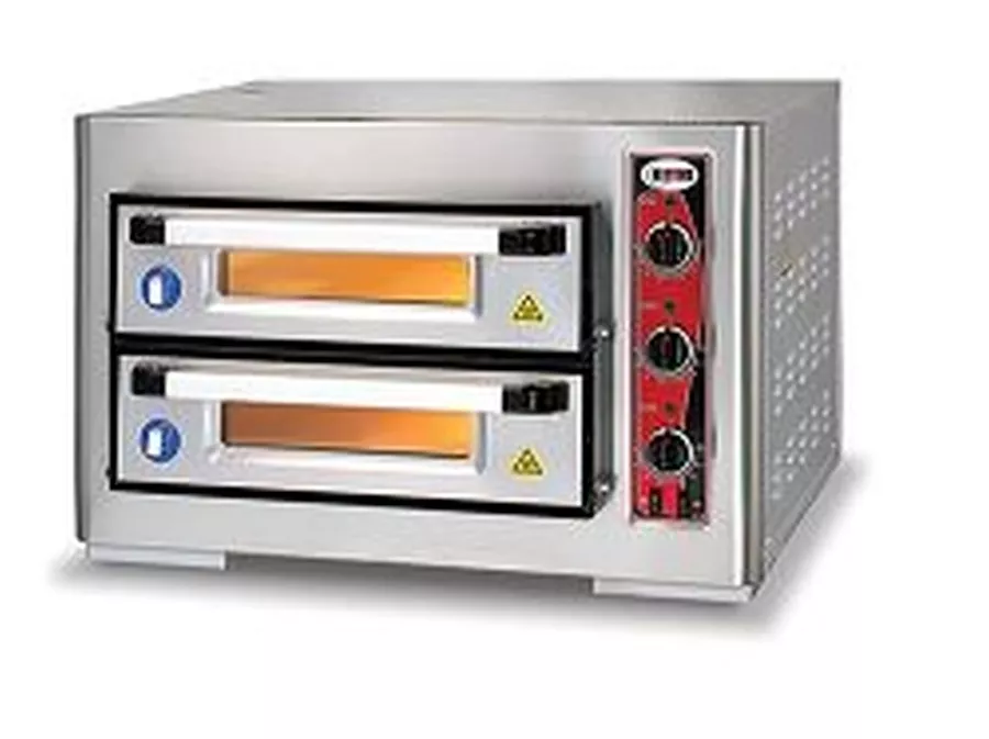 Pizzaofen CLASSIC ohne Thermometer, 4+4 x Ø 25 cm, 800x720x520 Pizzaofen CLASSIC ohne Thermometer, 4+4 x Ø 25 cm, 800x720x520