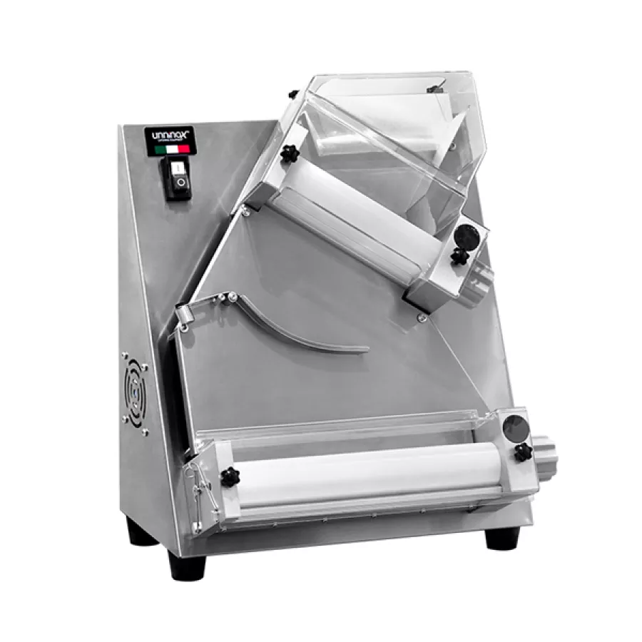 Teigknetmaschine DG30 Pizzateigroller 30cm Edelstahl 220V 0,39kW